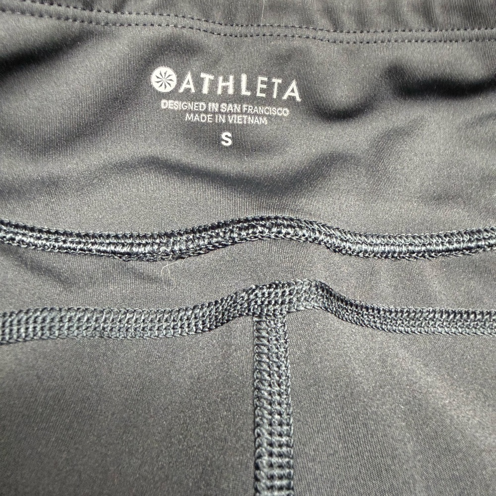 Athleta Black High-Rise Bike Shorts - Picture 8 of 9